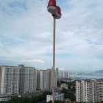 Hazard light at high rise
